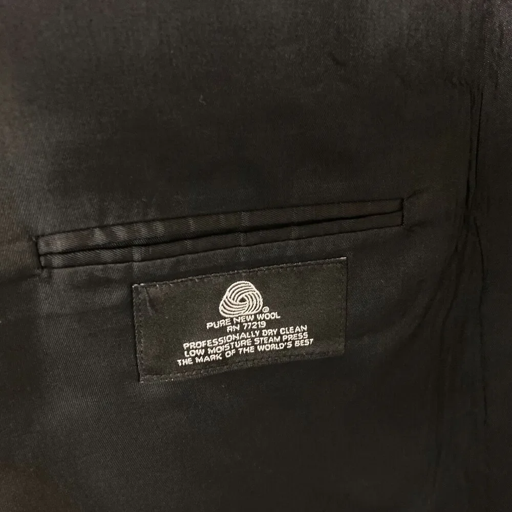 Pronto Uomo Comfort Stretch Sports Blazer Black 42 TALL Made In Canada